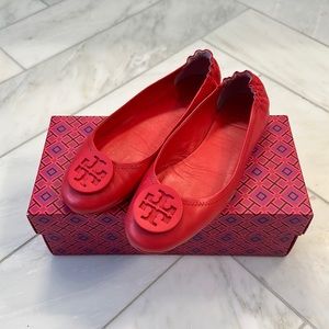 Tory Burch Minnie Ballet Flat - Vermillion Red